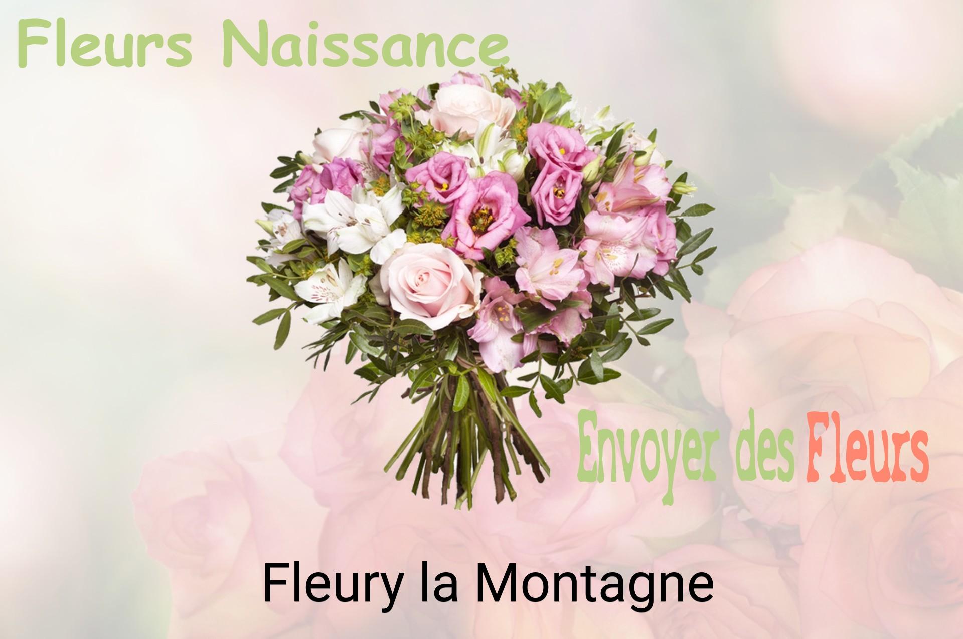 Bouquet de fleurs de naissance livré à Fleury-la-Montagne