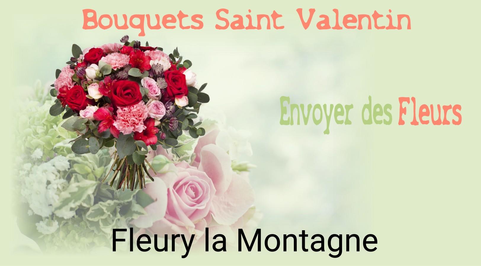 Roses de Saint-Valentin livrées à Fleury-la-Montagne